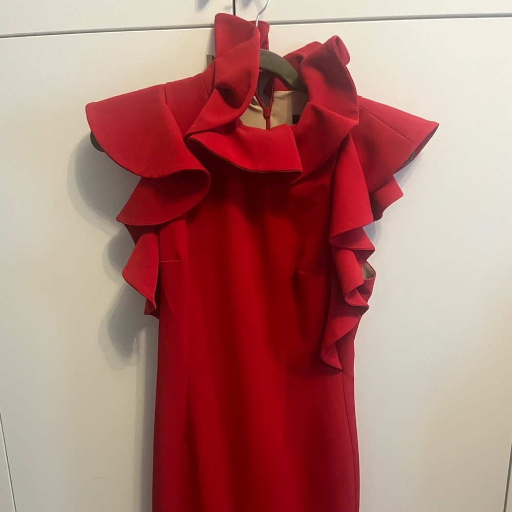 Red Posh Couture cocktail dress. Small